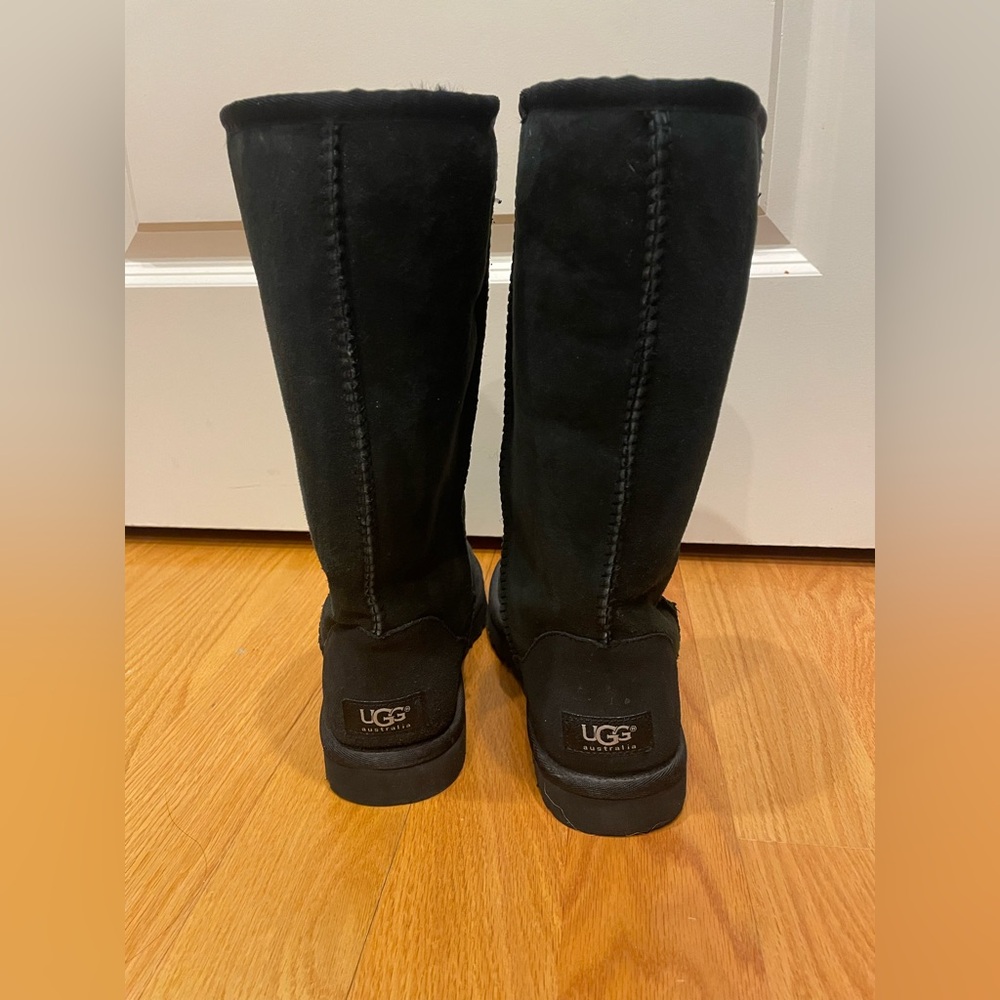 UGG Classic Black Suede tall boots